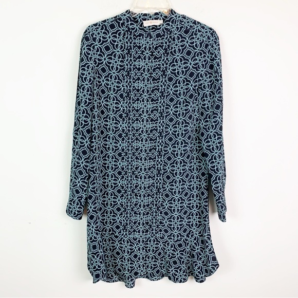 TORY BURCH Massey Silk Shirt Dress Size 2 - Picture 5 of 15